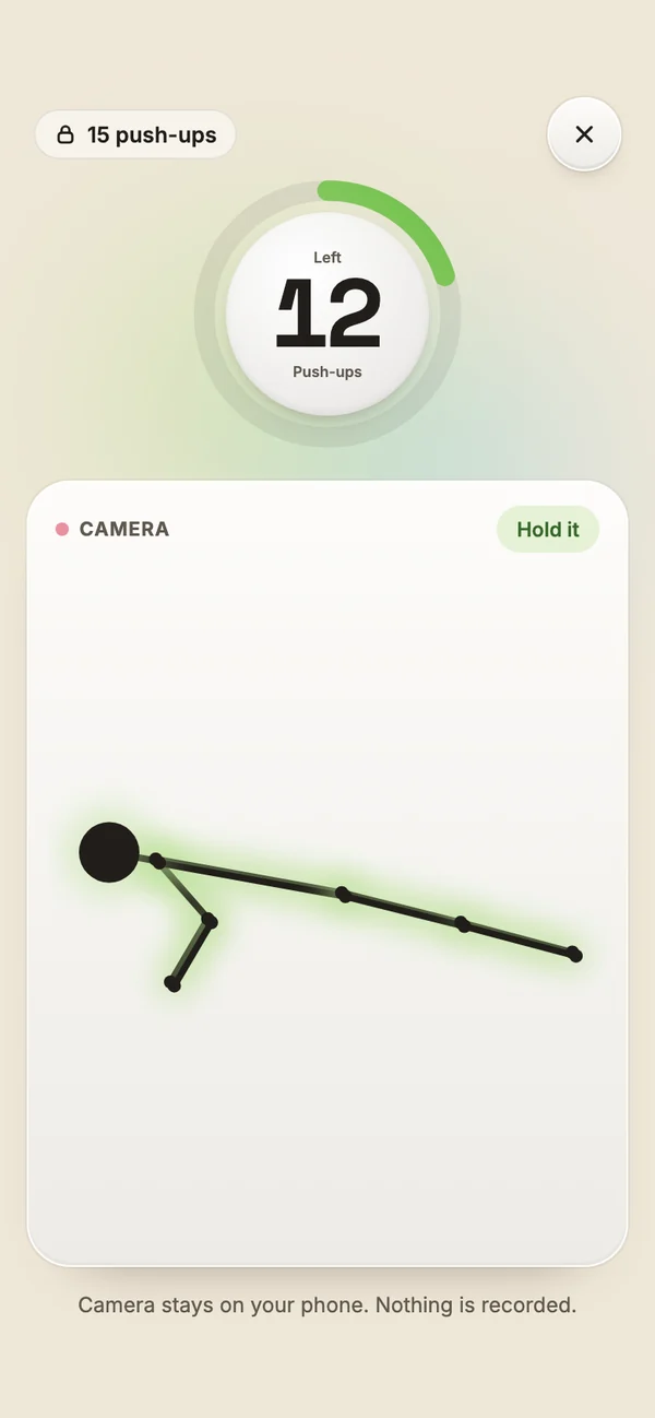 The camera counts along